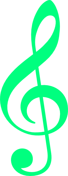 Coloured Treble Clef Png (228x589)