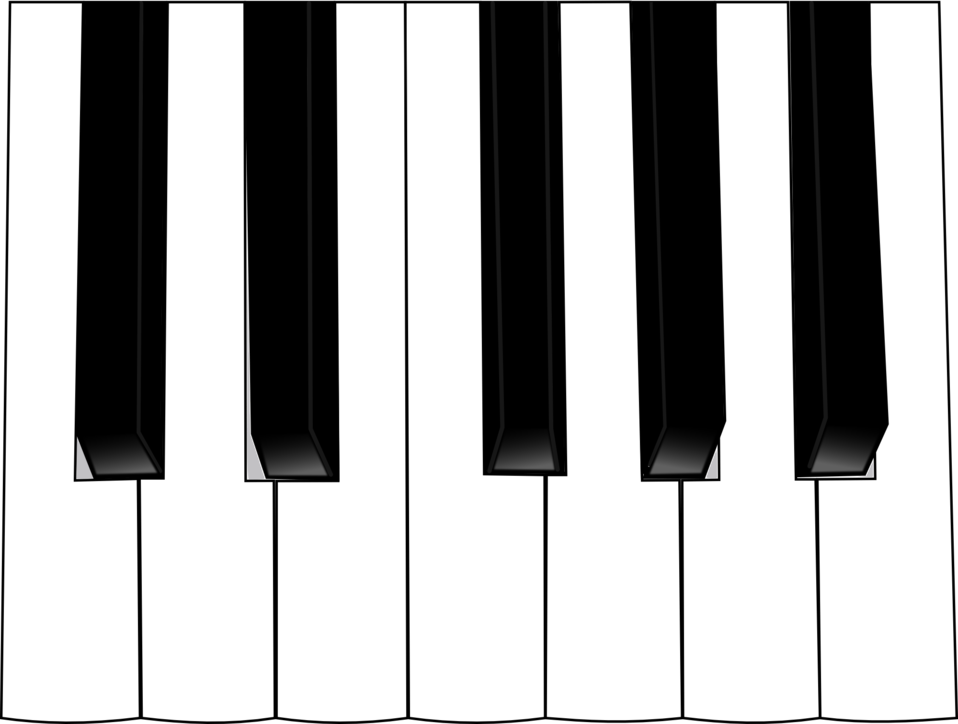 Organ Keyboard - Music Keyboard Vector Png (958x724)