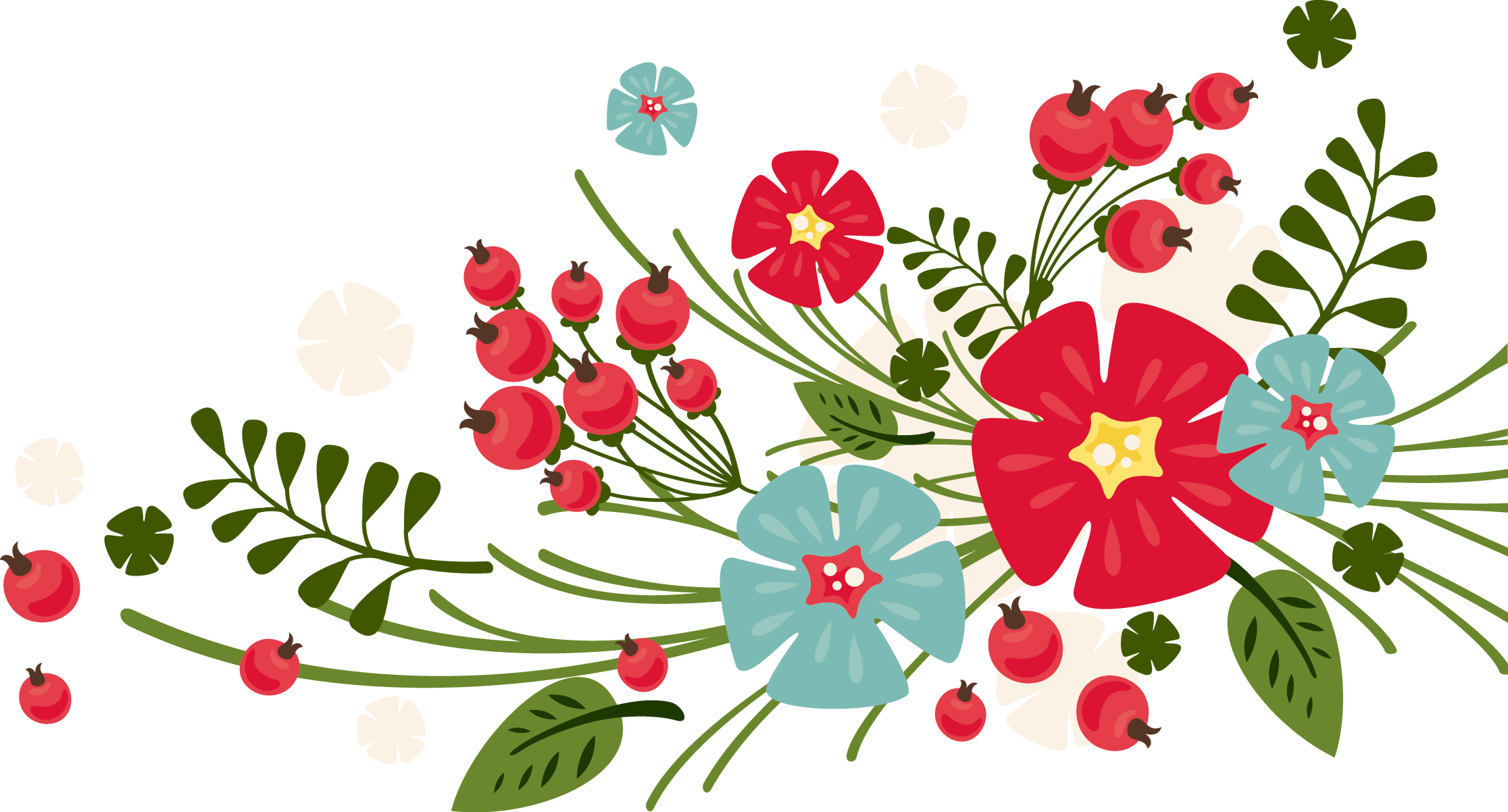 Drawing Cartoon Flower - Drawing Cartoon Flower (2232x1202)