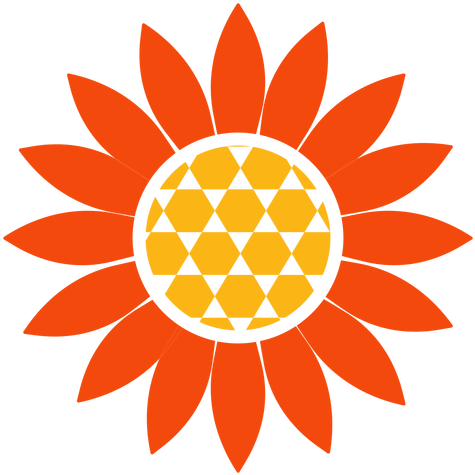 Flat Sunflower Head Logo Transparent Png - Hd Sunflower Vector Png (512x512)
