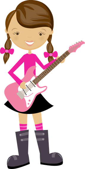 Música - Minus - Imagenes De Niña Tocando Guitarra (286x568)