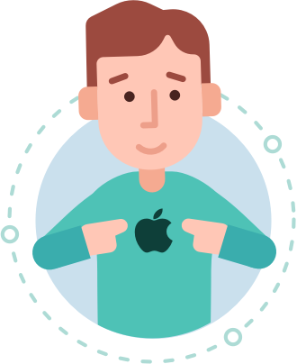 Using Ios - Cartoon (330x404)