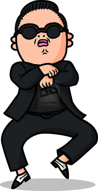 이미지뷰 - Psy Gangnam Style Vector (320x618)