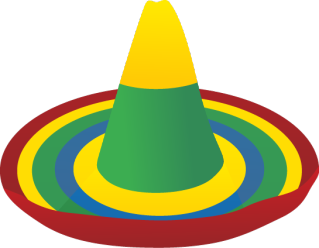 Clip Art Of Many Different Types Of Hats - Sombrero Vector (639x496)