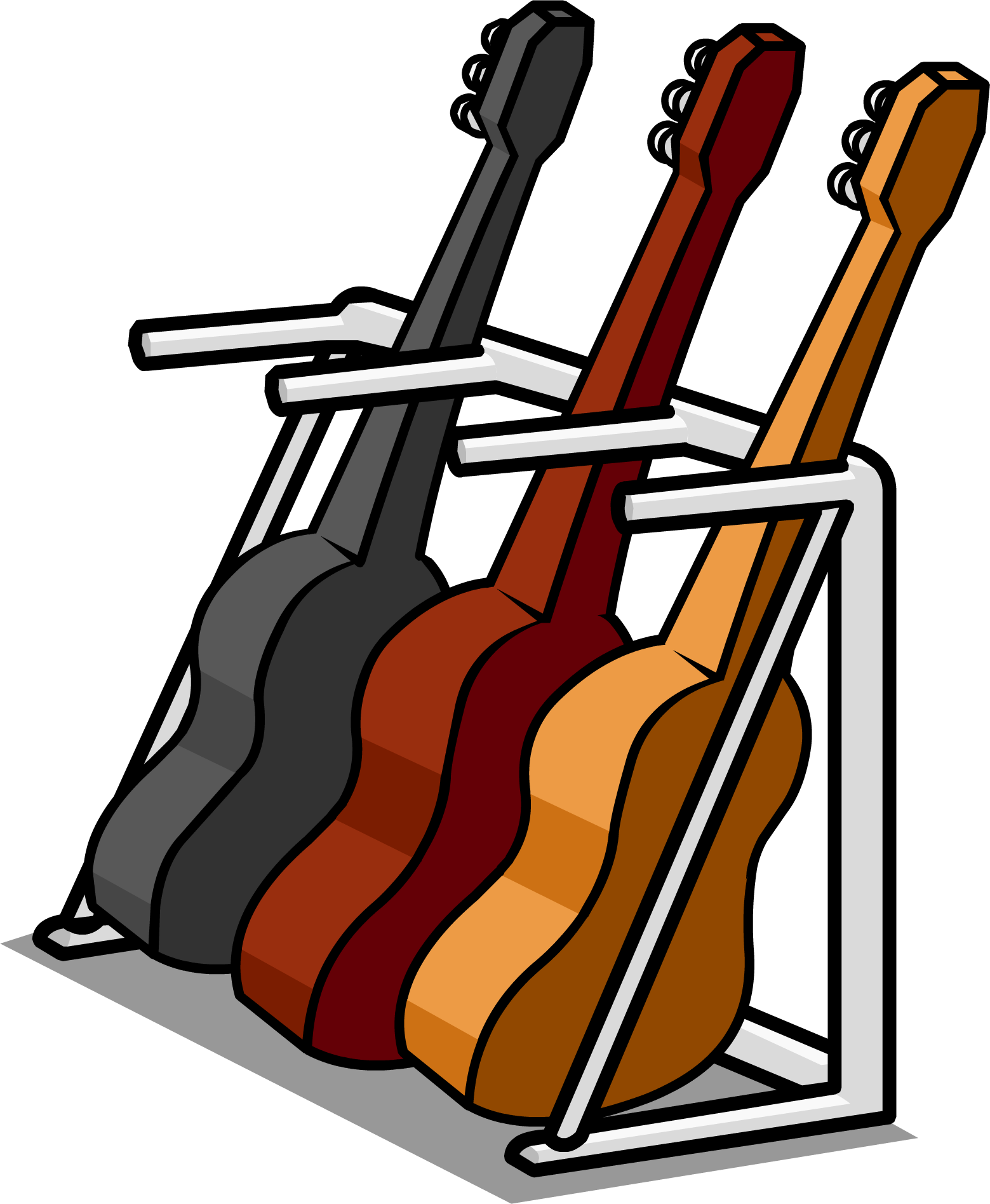 Guitar Stand Id 871 Sprite 006 - Club Penguin Guitar Stand (1559x1895)