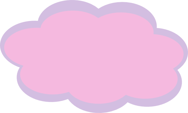 Pink Cloud Clip Art At Clker - Cloud Clip Art Pink (600x361)