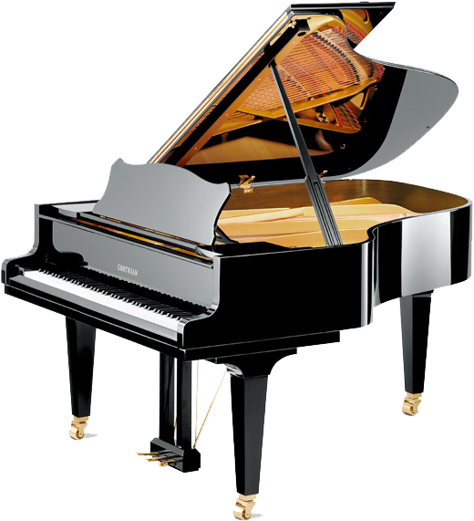 Piano Png Transparent Images - Grotrian-steinweg Cabinet 192 Grand Piano (579x607)