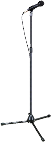 Kids Microphone With Stand Clipart - Microphone Stand Clip Art (500x500)