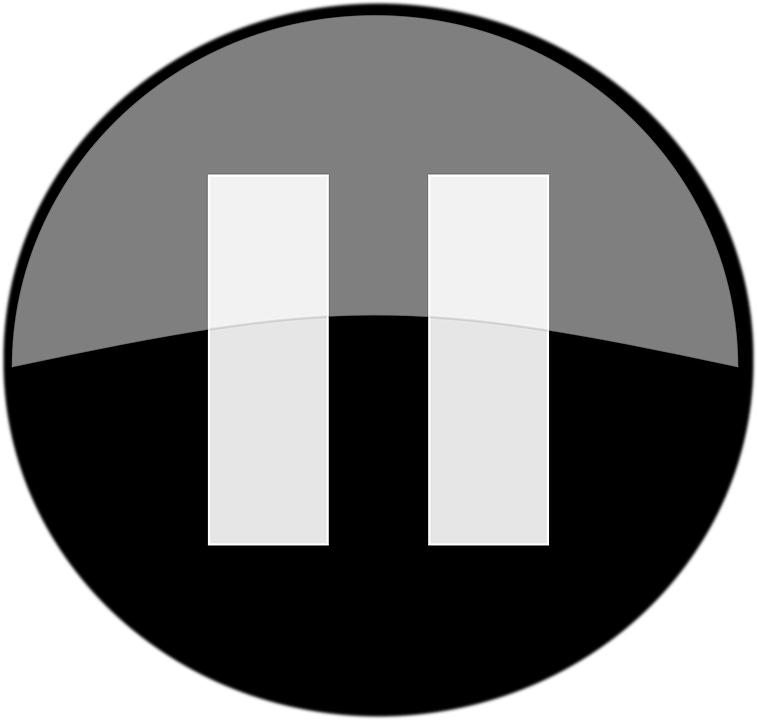 Audio Clipart Pause Button - Play And Pause Button Png (757x720)