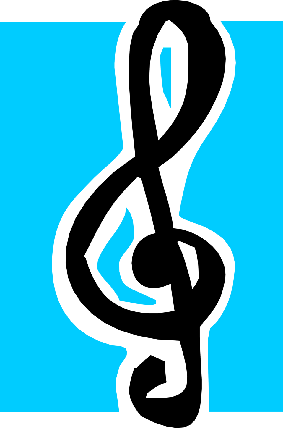Music Is Obviously Also A Perfect Preparation For Running - G Clef Png Clipart (958x1447)
