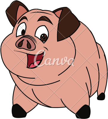 Pig Cartoon - Pork Dibujos Animados (550x550)