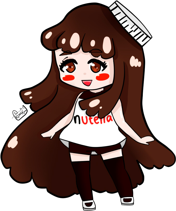 Nutella Girl By Kippinyan - Nutella Girl Png Gif (800x1000)