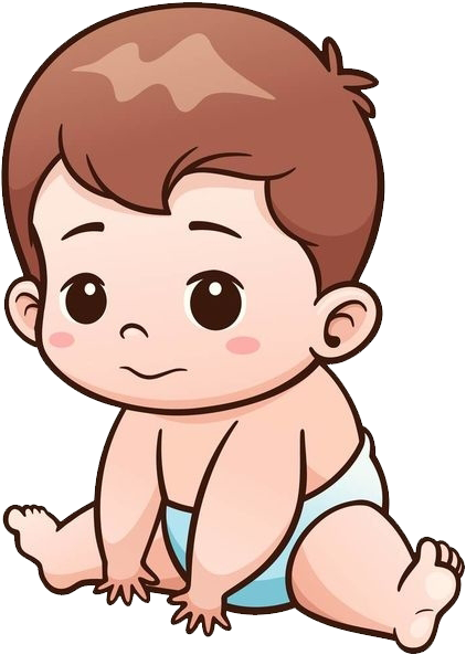 Infant Cartoon Clip Art - Clip Art Baby Brother (600x600)