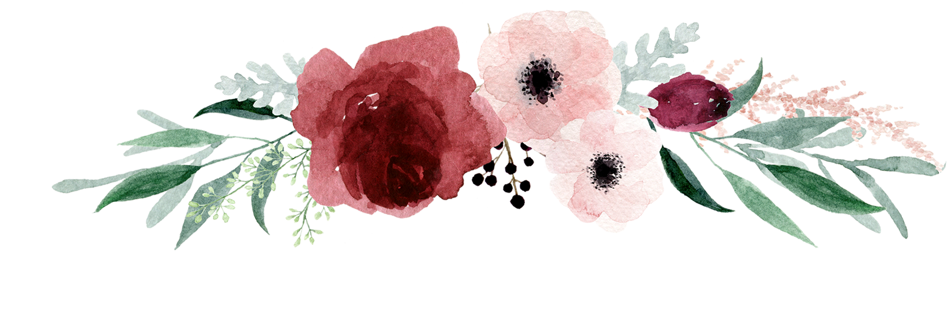 Watercolor Flower Border Transparent Pictures To Pin - Oriental Poppy (2100x914)