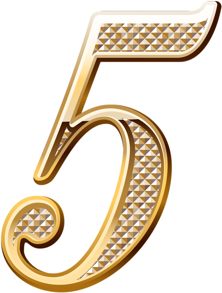 Number 12, French Horn, Math Numbers, Stocking Stuffers, - Gold Numbers Png (455x600)