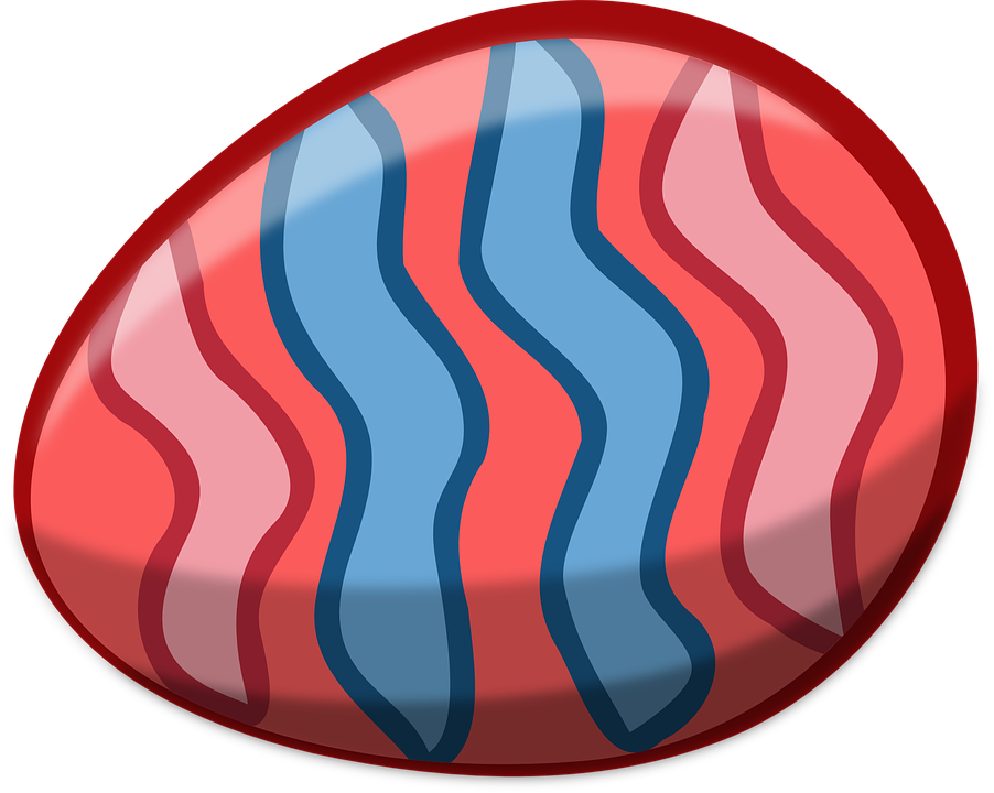 Egg Painted Shell Easter Colorful Decoration - Easter Egg Clip Art (1280x1022)