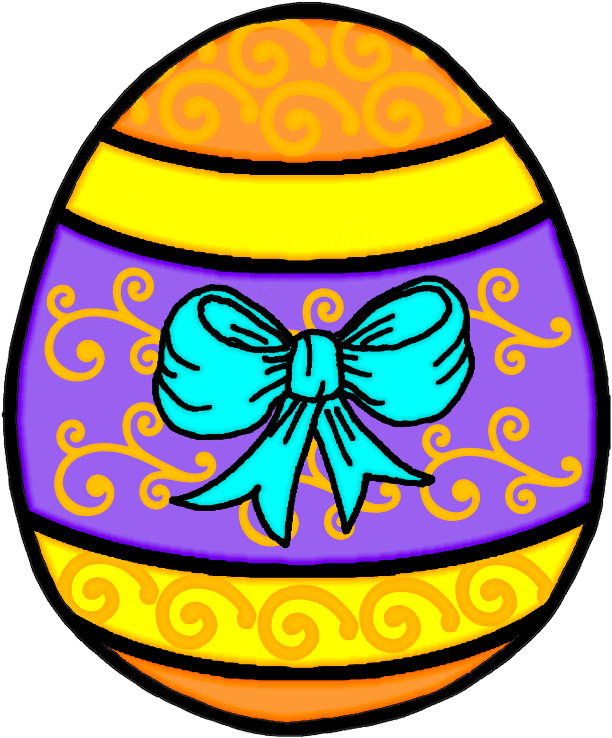 Easter Egg Clip Art - Clipart Egg Easter (1252x1600)