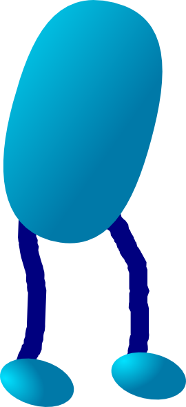 Stick Legs Clip Art - Cartoon Legs Clipart Transparent (270x590)