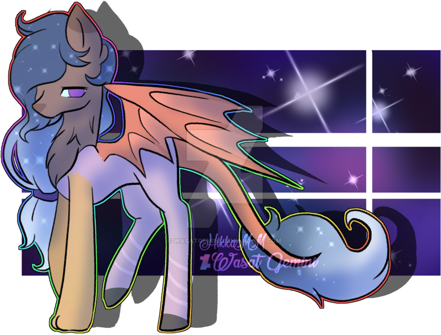Wasatgemini, Draconequus, Draconequus Oc, Ethereal - Cartoon (1024x724)