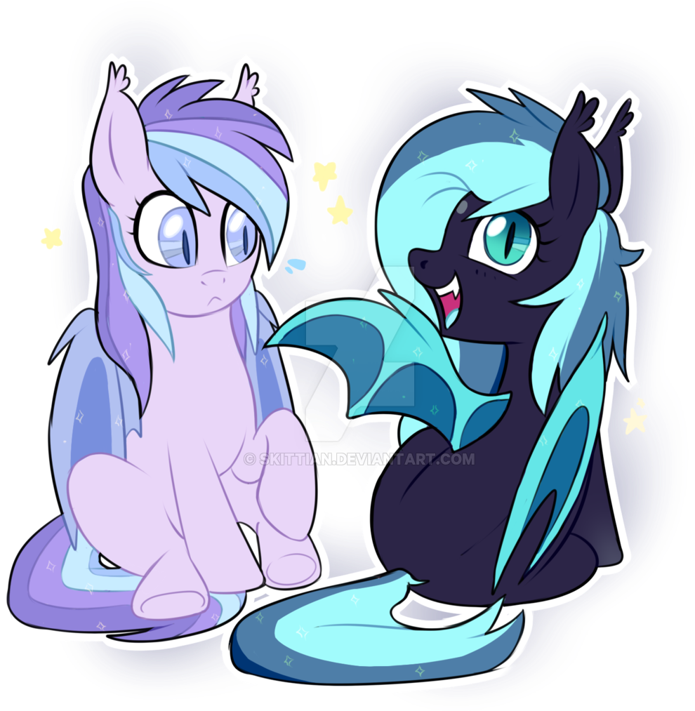 Sugguk, Bat Pony, Female, Mare, Obtrusive Watermark, - Cartoon (1024x1024)