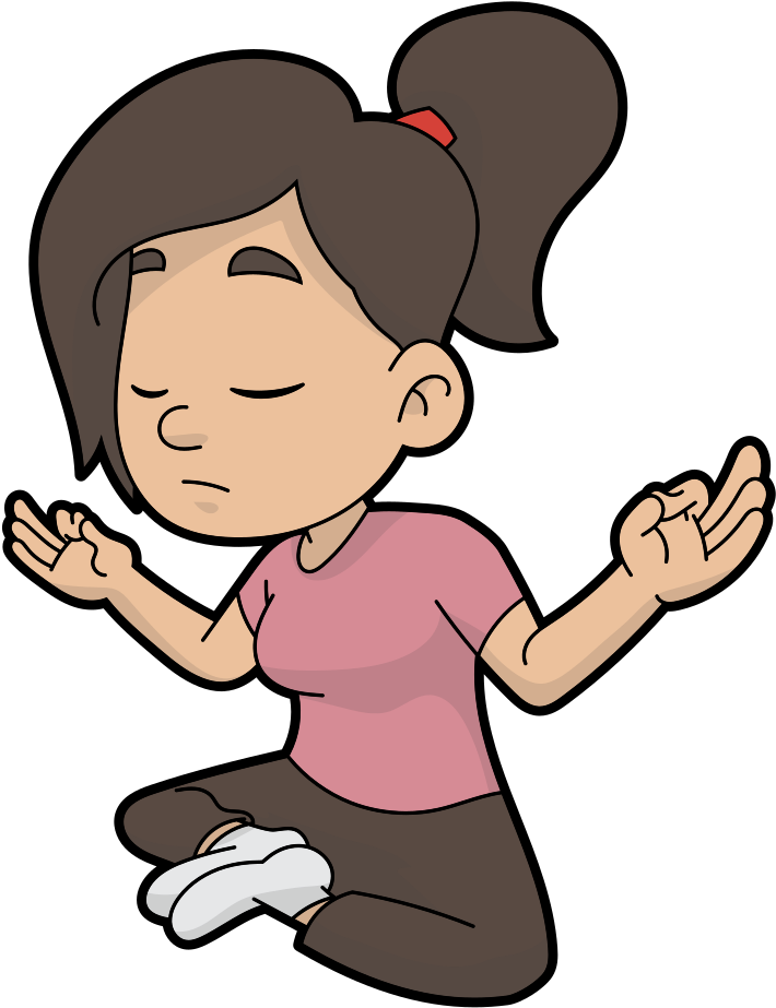 A Cartoon Woman Doing Some Meditation - Wikimedia Commons (819x1024)