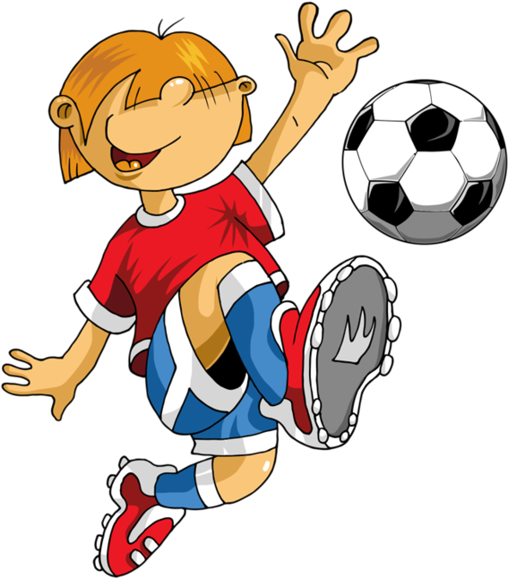 Personnages, Illustration, Individu, Personne, Gens - Soccer Cartoon (600x698)