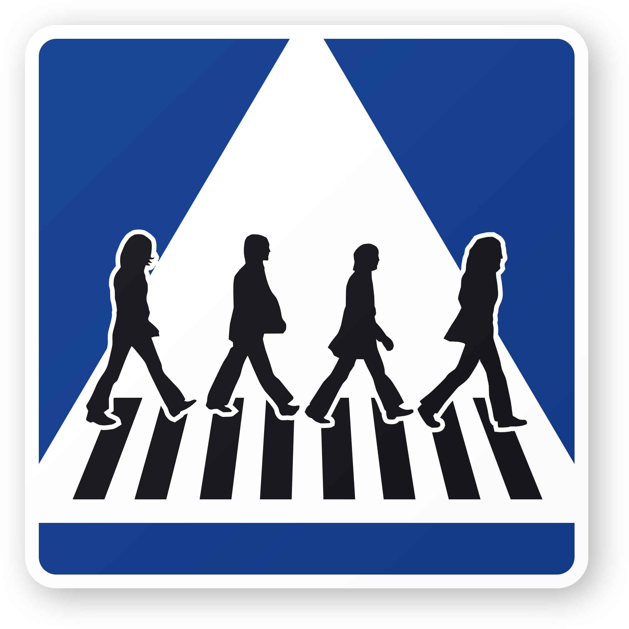 Abbey Road Crossing Clipart - Beatles Abbey Road (2010x2010)