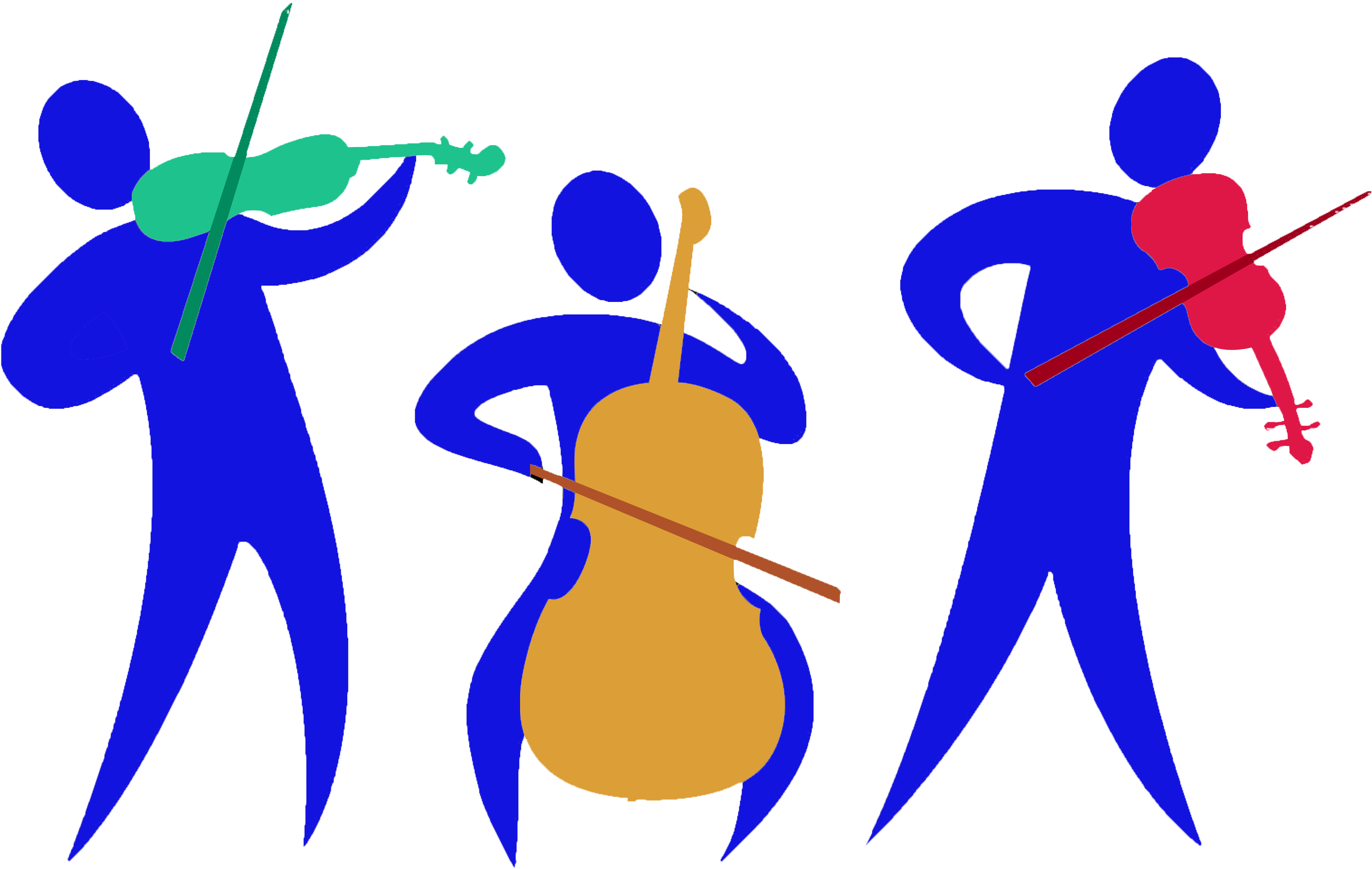 Quartet Home - Orchestra Clipart (3188x2509)