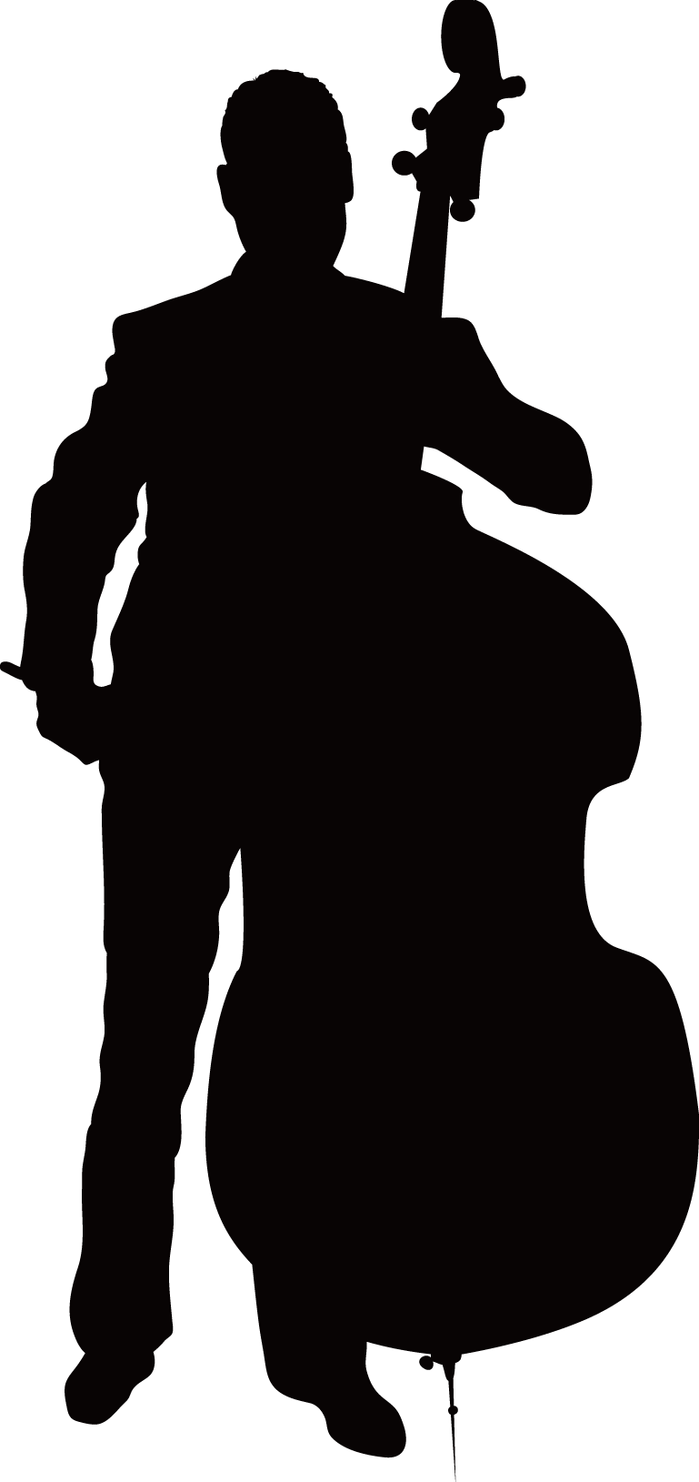 Cello Silhouette Musical Instrument Violin - Silueta Banda (769x1629)