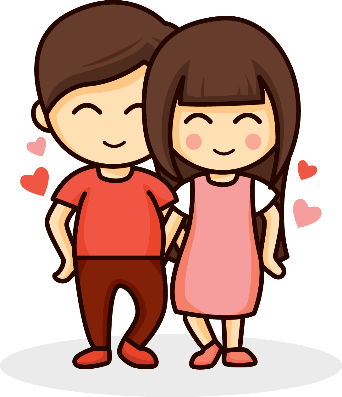 Love Couple Drawing Romance Hug - Love Couple Cartoon Png (1088x1261)