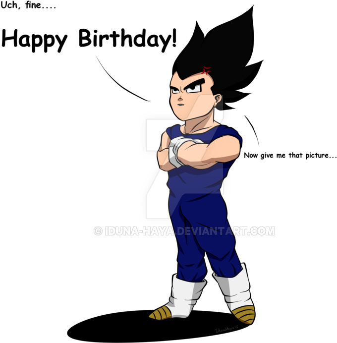 Vegeta Goku Trunks Birthday - Vegeta Goku Trunks Birthday (900x813)