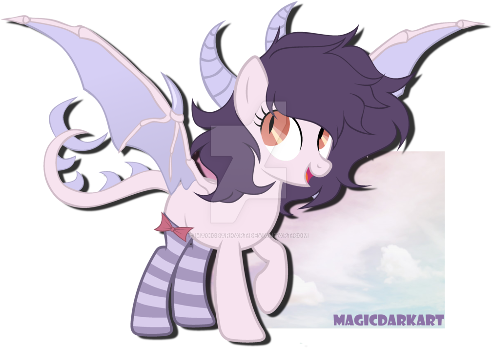 Magicdarkart, Clothes, Dracony, Female, Hybrid, Obtrusive - Cartoon (1024x806)