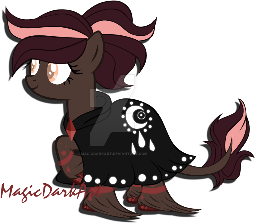 Magicdarkart, Astral Pony, Cloak, Clothes, Female, - Cartoon (1024x860)