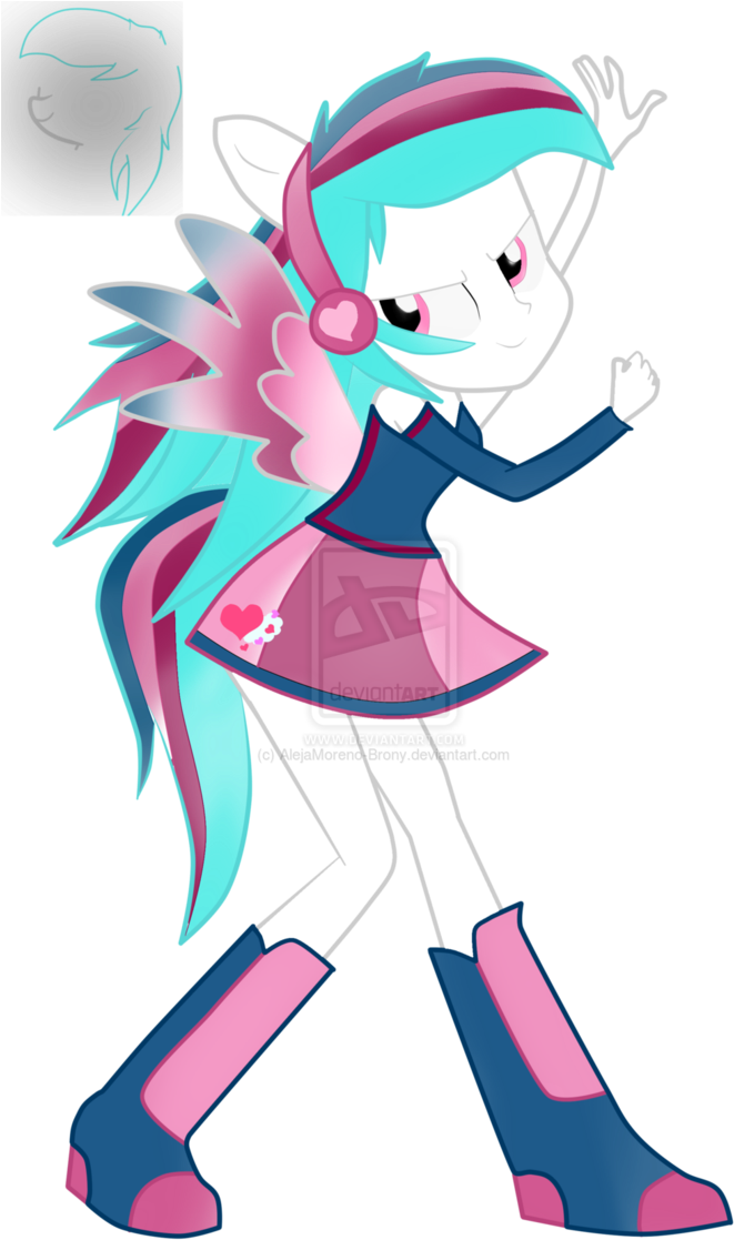 Alejamoreno-brony, Equestria Girls, Obtrusive Watermark, - Cartoon (690x1158)