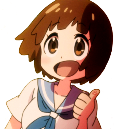 Thumbs Up Anime Png (384x436)