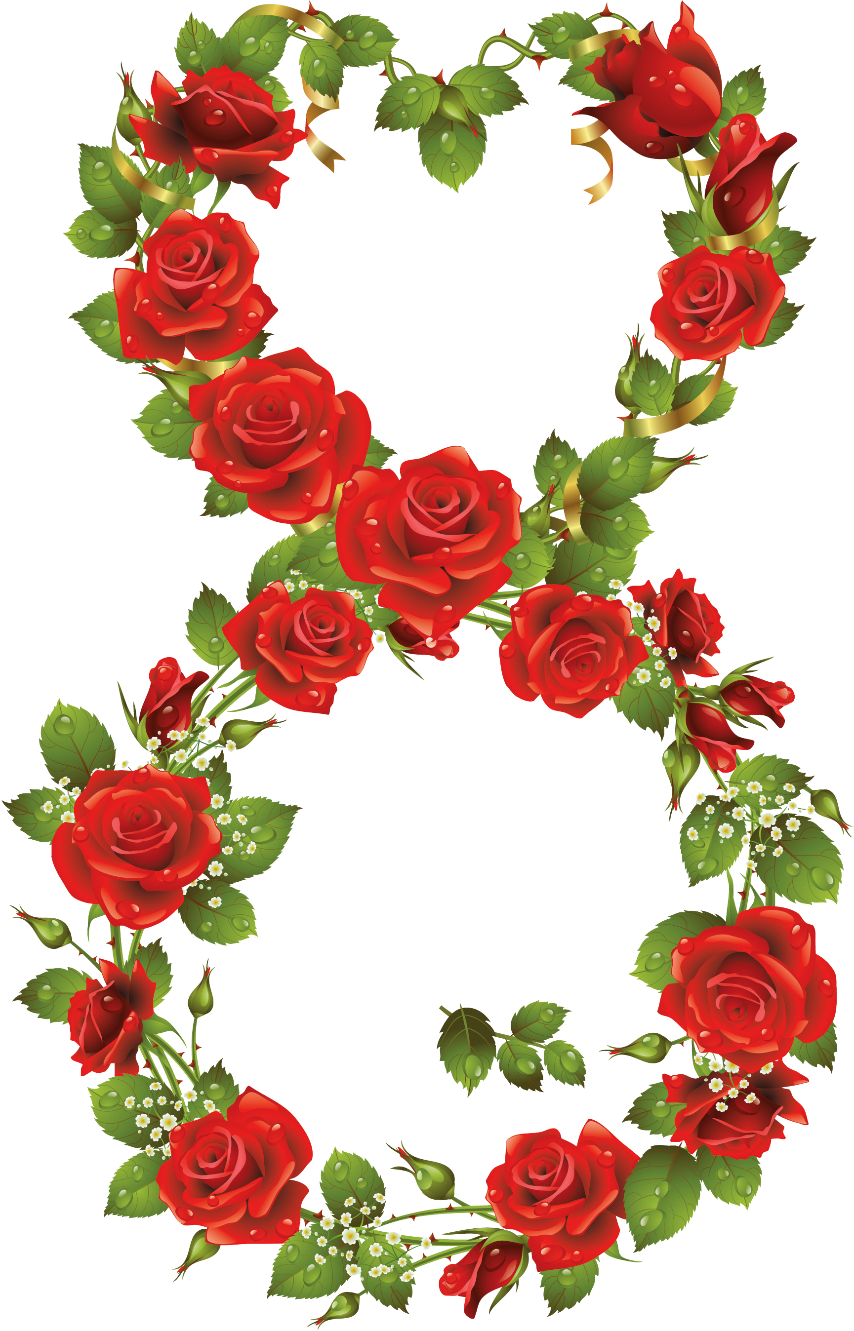 March 8 Rose Flower Clip Art - March 8 Rose Flower Clip Art (1729x2696)