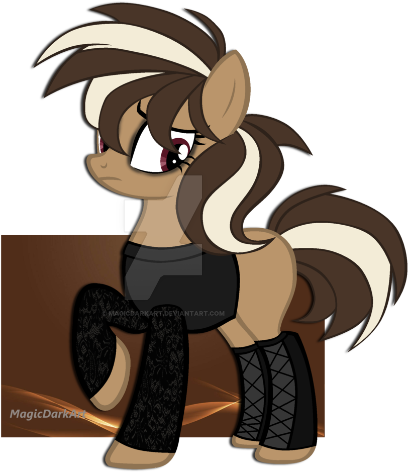 Magicdarkart, Clothes, Earth Pony, Female, Mare, Obtrusive - Cartoon (1024x979)