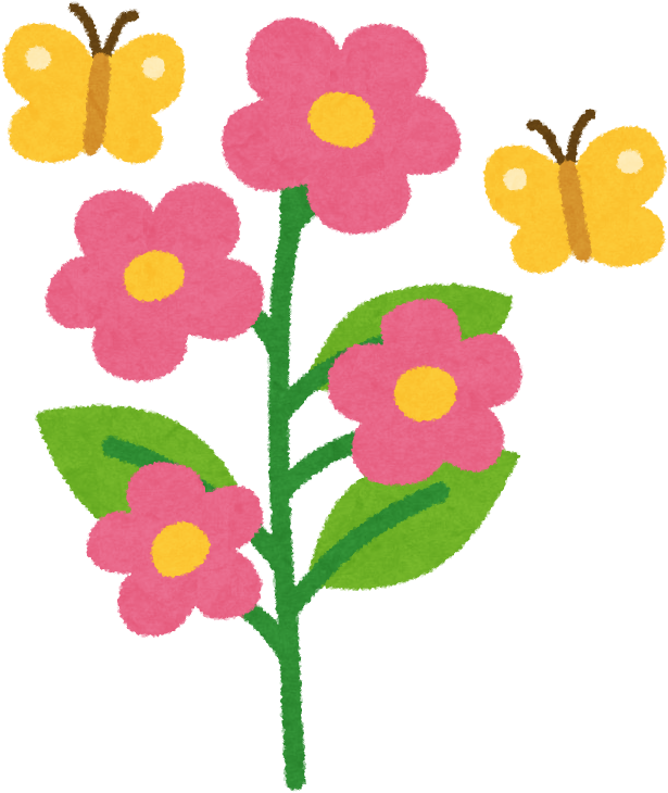 花の成長過程のイラスト6 - 花 が 咲く イラスト (712x751)