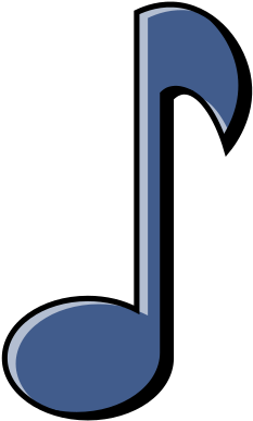 Musik, Note, Spielen, Melodie, Blau Symbol - Music (512x512)