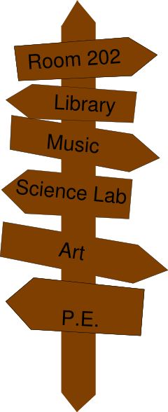 Class Sign Clip Art - Class Sign Clip Art (240x588)