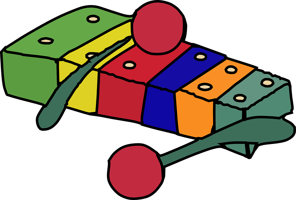 Xylophone Sticcado Music Instrument School - Xylophone Clip Art Png (960x649)