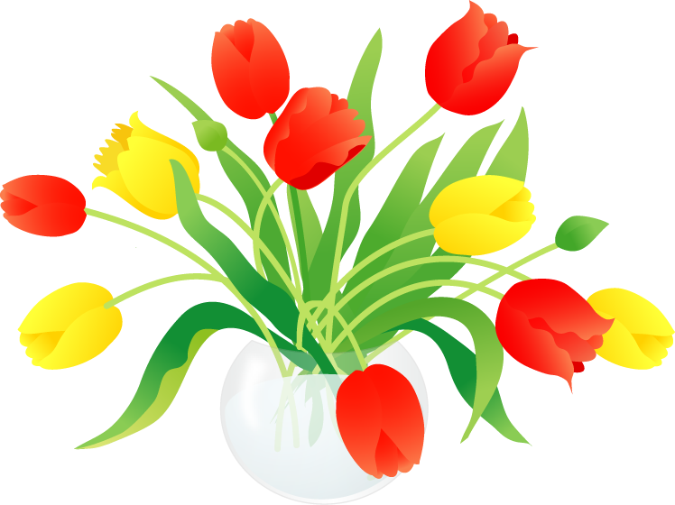 春の花「赤と - Lady Tulip (748x560)