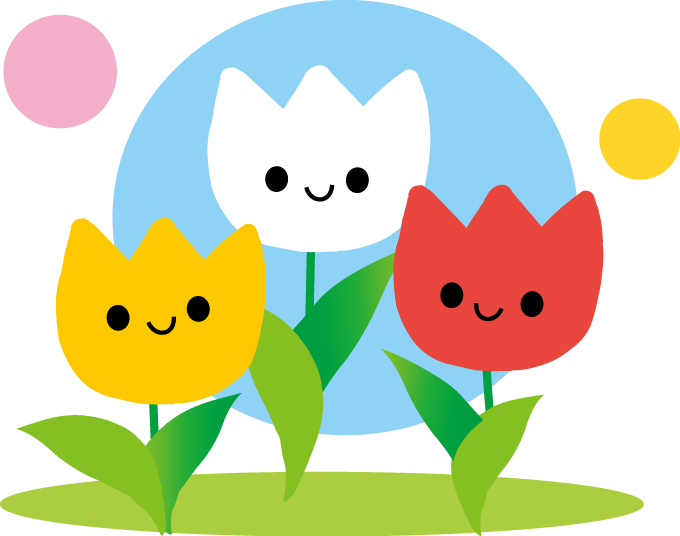 春のチューリップのイラスト 印刷用ダウンロード1 - 保育園 イラスト かわいい (680x536)