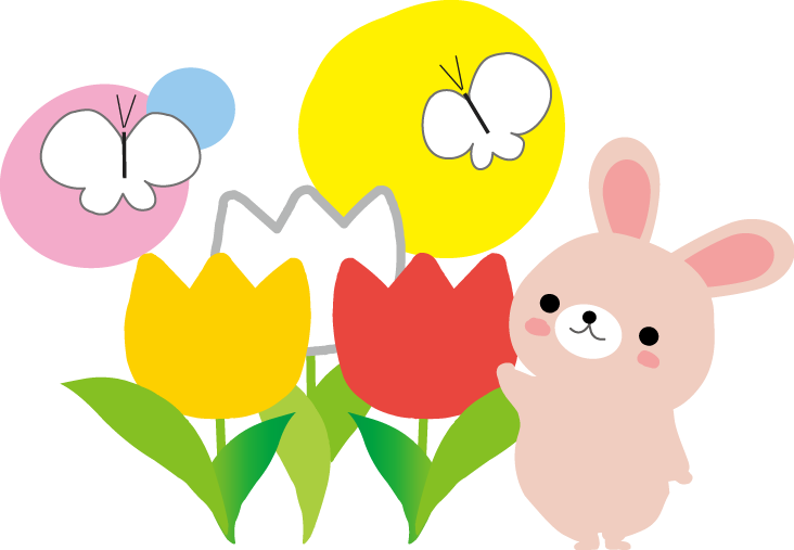 チューリップ - 無料 イラスト 4 月 (732x507)