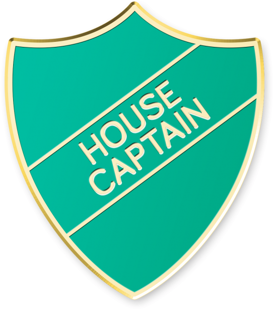 House Captain Shield $0 - Blue House Captain Badge (600x684)