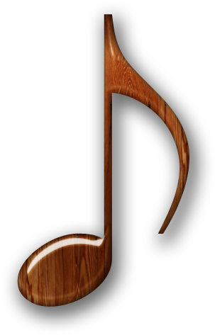 002282 Glossy Waxed Wood Icon Media Music Eighth - Lob Wedge (512x512)