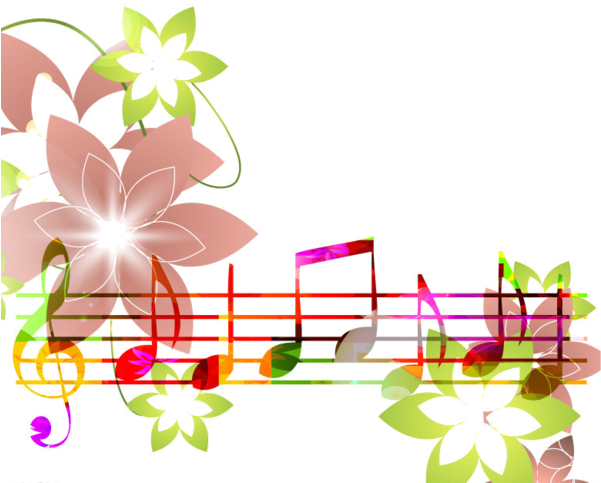 Note De Musique - Note De Musique Multicolore Png (600x490)