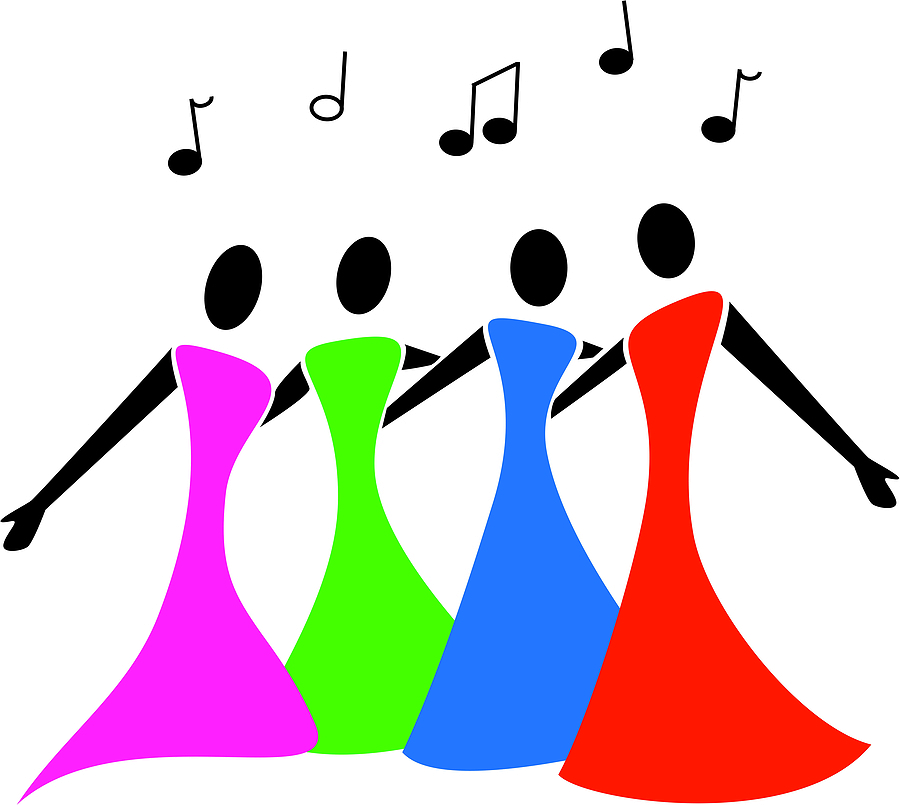 Singing Choir Female Royalty-free Clip Art - Womens Choir Clip Art (900x805)