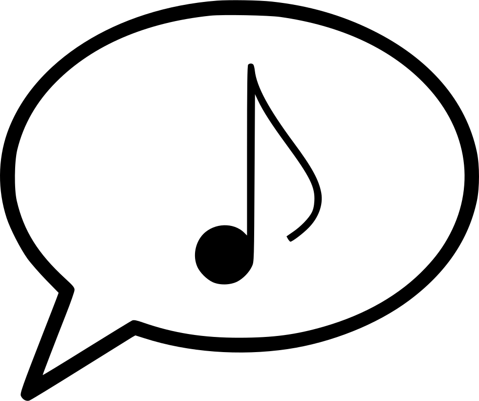 Bubble Message Musical Eighth Note Comments - Cleveland Indians (980x820)