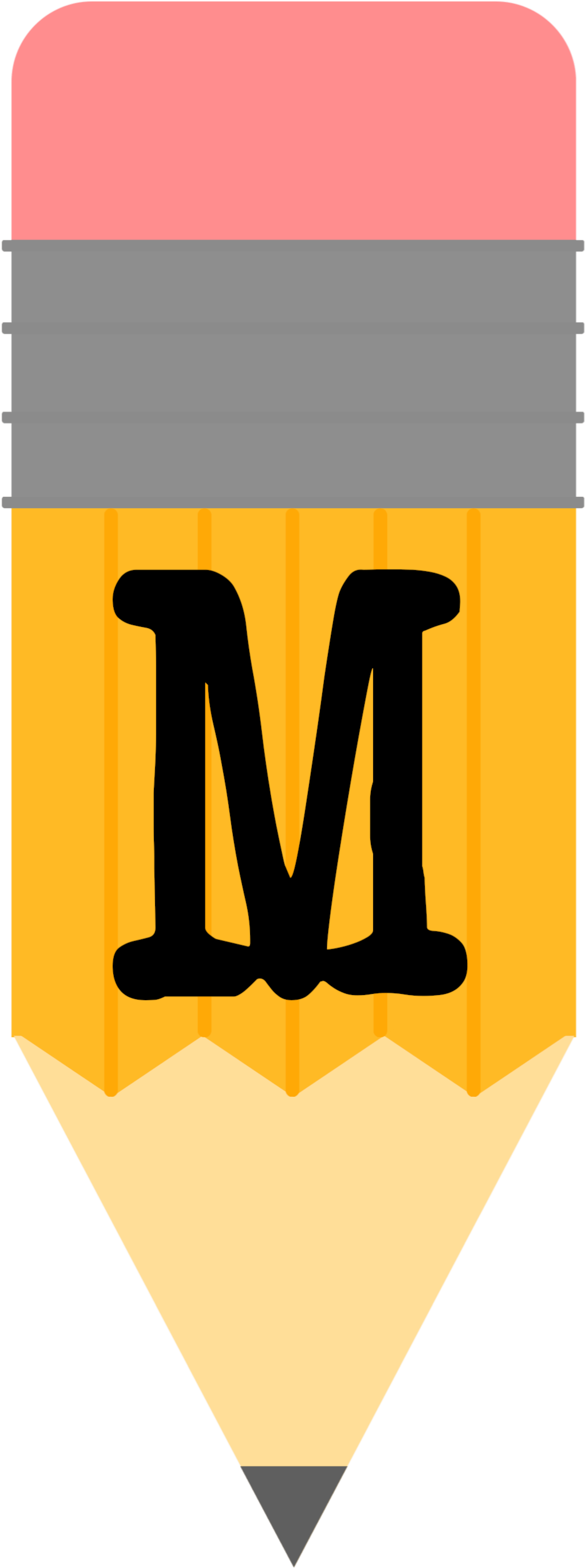 Pencil Alphabet Banner M 1,076×2,778 Pixels - Letter (1076x2778)